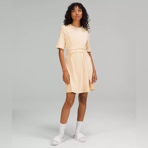 NWT - Lululemon Cotton Wrap Front T-Shirt Dress